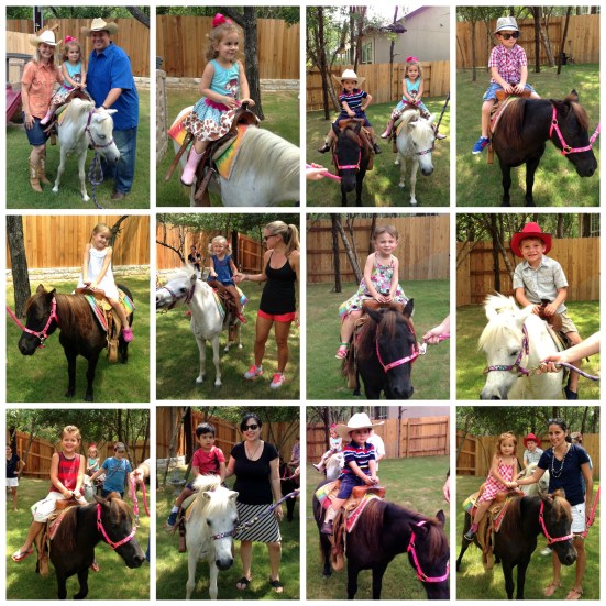 Pony rides at Cowgirl birthday from noiinClare.com